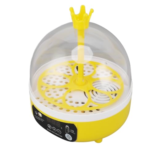 Dpofirs Small Incubators for Hatching Eggs, Mini Egg Incubator for Home Automatic Temperature Humidity Control Eggs Candler Poultry Hatching Machine for Chickens Ducks Pigeons (Manual - size: Manual Turning