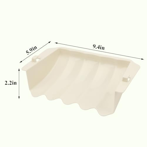Hypeety Rabbit Hay Feeder Automatic Hay Rack for Guinea Pigs, White, 2pcs | Durable plastic holder, easy to fill, reduces hay waste, for rabbits/guinea pigs/chinchillas/small animals, cage accessories - color: White, size: 2pcs