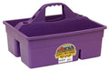 Little Giant® Plastic DuraTote | Horse Grooming DuraTote | Durable Tote Box Organizer with Easy Grip Handle | Extra Thick Sidewalls | Purple - color: Purple