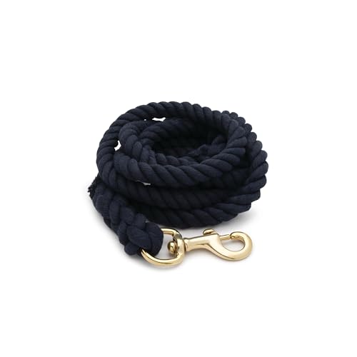Weaver Equine 5/8" x 10 Cotton Lead Ropes for Horses Line with Brass Snap, Buckle, Soft, Comfortable Horse Lead Ropes for Training and Lunging