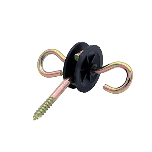 Plastic Electric Fence Spring Gate Handle with Insulators,Black - style: 2BlackMB+084
