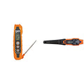 Klein Tools IR07 Dual Infrared (IR) and Probe Pocket Size LCD Digital Thermometer & ET10 Magnetic Digital Pocket Thermometer