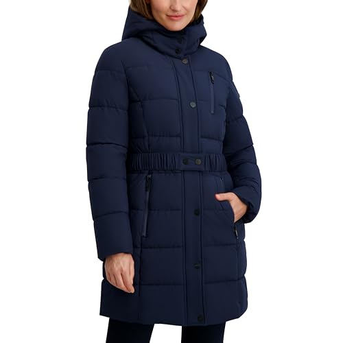 Nautica Women's Maxi Puffer - color: Navy Seas, size: X-Small