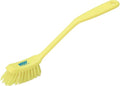 Vikan - Fine Dish Brush - Heavy-Duty, Narrow, Slip-Resistant Cleaning Brush, Polypropylene, Polyester Bristle, 11 Inch, Yellow, (42876) - color: Yellow, size: 1 Count (Pack of 1)