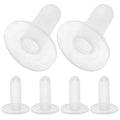 Totority Goat Bottle Nipples 6 Pack Sheep Feeder Bottle Nipples for Lambs Calves & Newborn Livestock Silicone Nursing Teats with Milk Flow Valve for Barn Feeding
