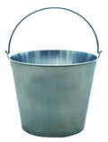 Little Giant® Stainless Steel Dairy Pail | Galvanized Metal Utility Bucket with Handle for Gardening & Farming | Cow Pail | 16 Quart - size: 16 Quart
