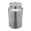 Stainless Steel Milk Barrel, 20 Gallon Milk Can Bucket | Airtight Food Storage Container Metal Water Beverage Drink Dispenser for Milk Oil Wine Soup - size: 20Gal