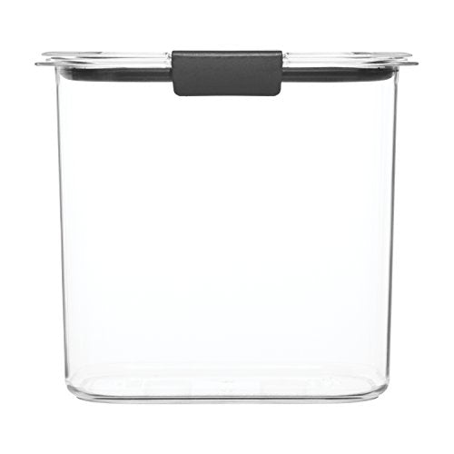 Rubbermaid Brilliance 12-Cup Airtight Food Storage Container,Perfect for Pantry Staples,Clear/Grey,(Pack of 2) - size: 12 Cup (Pack of 2)