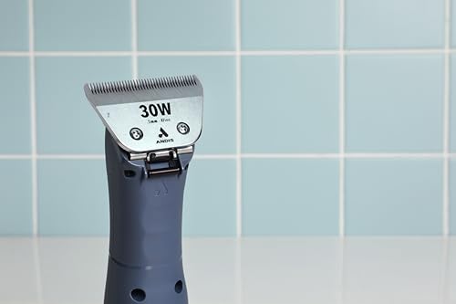 Andis 561462 ceramicEDGE Wide Blade, #30W XFine Cut, Stainless Steel | Extra-wide blade for faster coverage, ideal for sanitary & face trims, fits AG, AGC, DBLC, MBG, SMC & RDLC - size: 30W (0.5 mm)