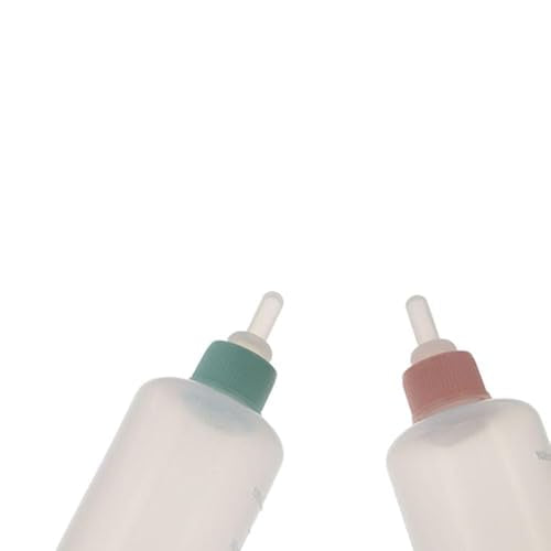 100ml Pet Feeding Bottle with Clear Scale for Newborn Puppies Kittens Rabbits Hamsters Squirrels(pink-100ml) - style: pink-100ml