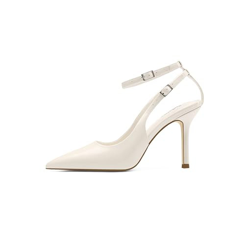 Amazon.com | Spikyrose 25L689-1 Off White US6.5 | Pumps - color: Off-white, size: 6.5