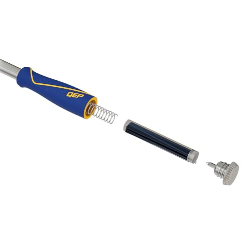QEP 62920 4 in. Floor and Wall Razor Scraper with 5.25 in. Handle and Stainless Steel Blade, 4" x 13.5" (Pack of 6) - size: 4" x 13.5" (Pack of 6)