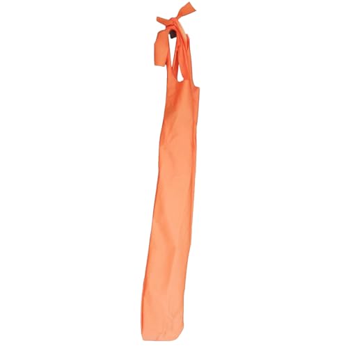 Sleazy Sleepwear Tie Tail Bag | Braided Tail Protection w/Stretchy Ties | Rugged Lightweight Breathable Slip-On Horse Guard, Neon Orange - color: Neon Orange