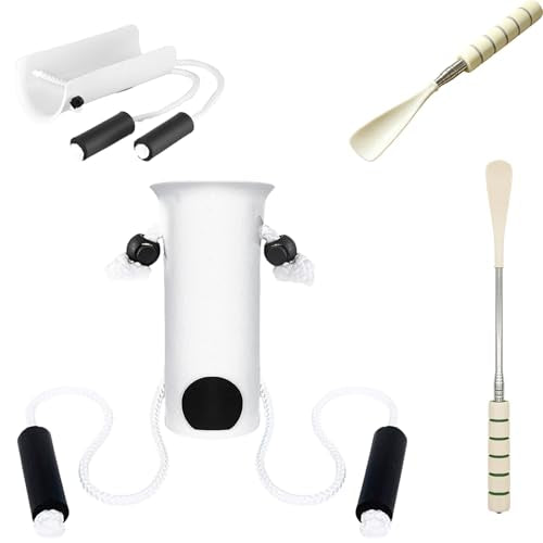 Sock Aid Kit No Bend with Retractable Shoehorn for Seniors Limited Mobility