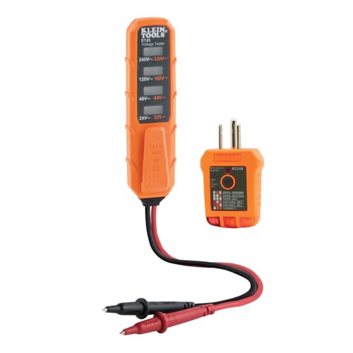 Klein Tools ET45VP Electrical Test Kit with GFCI Outlet Tester and AC/DC Voltage Tester - size: Tester Kit