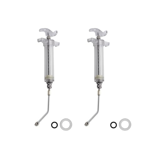 2Pcs Clear Reusable Goats Syringe Pet Feed Water Filler with 2 Drench Nozzle, Adjustable Dosage Drench Gun Syringe for Bird, Cattle, Sheep, Goats, Horse, Pig, Dog Feeding Supplies (20ML) - size: 20ML