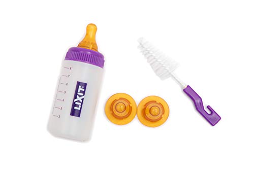 Lixit® Nursing Bottle Kits for Hand Feeding Puppies, Kittens, Guinea Pigs, Ferrets, Rabbits, Raccoons, Squirrels and Other Pets - Made in USA (4 Ounce, 1 Pack) - size: 4 Ounce