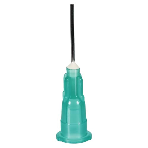 100pcs 21G blunt tip glue dispensing nozzles Blunt-nosed needle glue applicator, used for applying industrial liquids, adhesives, inks, perfumes, lip glosses.0.5 inches - size: 21G 100pcs