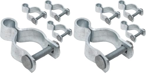 VIVIDA 1-5/8" Chain Link Female Gate Hinge, Metal Gate Hinge for 1-5/8" OD Post/Pipe, Chain Link Fence Hardware, Galvanized Steel, 4 PCS (Pack of 2) - size: 1-5/8" (4 PCS) (Pack of 2)