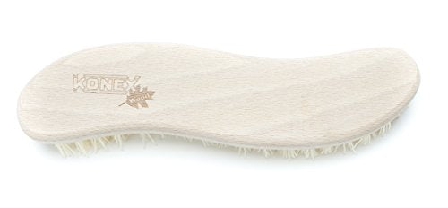 Konex Heavy Duty Scrub Brush - Old-Fashioned Wooden Design, Curved for Bathtubs, Wall and Floor Tiles - S-Shaped for Grime and Mildew Removal (Pack of 2) - size: 1 Count (Pack of 2)