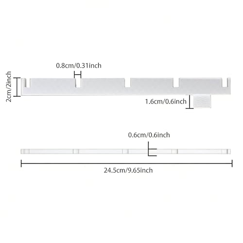 TEYOUYI 2-Pack Egg Turner Support Bars for Maticoopx 30 Incubator,Holds 5 Baskets Automatic Egg Roller(White) - color: White