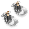 Automatic Animal Drinking Water Bowl with Float Valve and Drainage Hole 304 Stainless Steel Feeder Waterer Livestock Water Trough Suitable for Pet Dog Horse Cattle Goat Sheep 2Pcs（Dia 9in） - style: 0.6L-2pcs