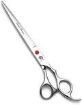 Purple Dragon 8 inch Sharp Edge Hair Cutting Shears with Bag | Includes Bag, 440C stainless steel, Pet/Puppy/Cat Grooming Scissors, Perfect for Barber or Dog Groomer - size: 8 inch