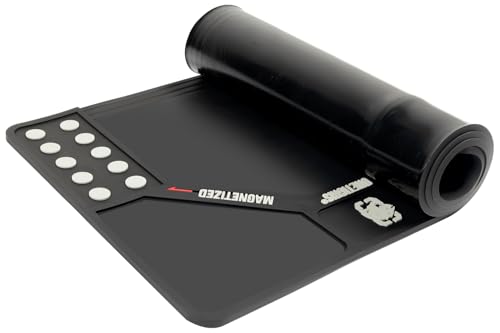 OneTigris Gun Cleaning Mat, Gun Mat | Rifle Pistol Gun Mat, with 10 Magnetic Dots, Non-Slip, Oil Resistant - color: Black, size: Large