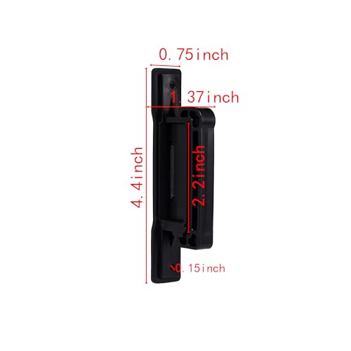 Electric Fence Tape Insulator, Wood Post, Black, 25 - color: black, size: 25