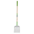 AMES 2826300 10-Tine Welded Steel Bedding Fork with Hardwood Handle, 61-Inch - style: Bedding Fork