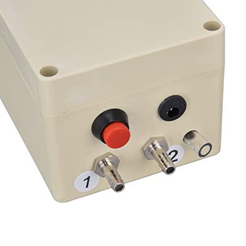 Milking Vacuum Pump, 48W Easy Installation Pulsation Milking Machine Plug and Play Transparent Nozzle Electric Milking Vacuum Pump for Livestock Products Processing (US Plug)