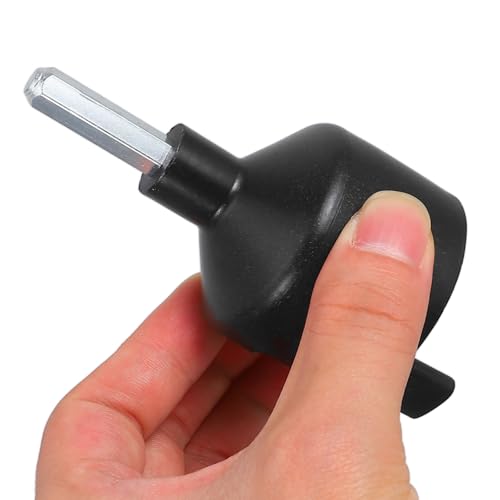 2 Pcs Self-Drilling Electric Fence Insulator Socket for Wood Post, Screw-in Insulator Adapter with Drill Chuck, Compatible with Agricultural Fencing and Livestock Containment