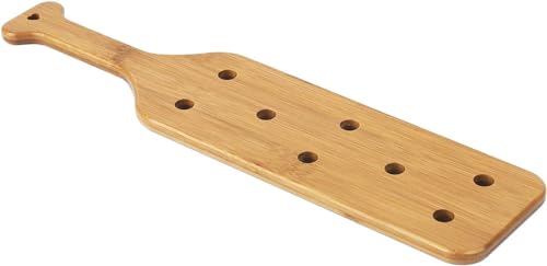 16inch Bamboo Paddle with Holes,Unfinished Wooden Paddle,1 Pack | Size : 16 x 4 x 0.6 Inches, Thickened Bamboo With Airflow Holes, Smooth Surface for Crafts and Decorating - size: 16 inch