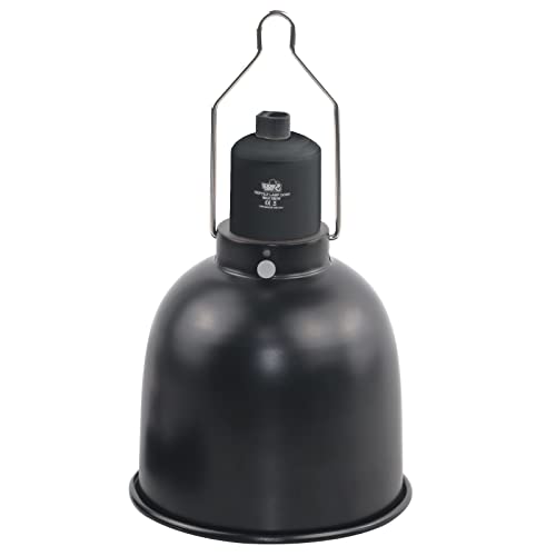 LUCKY HERP Aluminum 5.5inch Deep Dome Reptile Light Fixture, Reptile Heat Lamp Fixture for UVB Bulb Basking Heat Bulb - color: Deep Dome Reptile Light Fixture, size: 5.5 inch Non-Adjustable