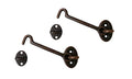 Heavier Duty Brass Door Hook Latch & Eye, 4", Antique Copper, 2 Pack, Made in Taiwan - color: Antique Copper, size: 2 Pack (4")