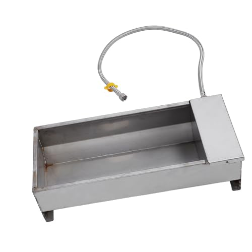 Sorandy Automatic Livestock Water Trough, Self Filling Animal Drinking Water Bowl with Float Valve, Stainless Steel Animal Water Tank for Chicken Duck Goose Cow Sheep Farm, Large Capacity