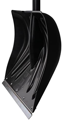 Hooyman Snow Shovel with Heavy Duty Construction, Ergonomic No-Slip H-Grip Handles, Galvanized Steel Blade, Reinforced Head, and Fiberglass Core for Shoveling, Clearing Snow, and Outdoors - style: Snow Shovel