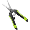 VIVOSUN 6.5 Inch Garden Scissors, Black Pruning Shears for Plants, 2-Pack | Straight Precision Stainless Steel Blades, Comfort Ergonomic Grips, Ideal Snip for Deadheading, Trimming & Shaping Plants - style: Black Straight Blade