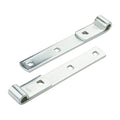 National Hardware Screw Hooks Strap Hinges, 8", Steel, 2-Pack, Zinc Plated | Screw Hooks Drive Into Posts for Adjustable Alignment on Gates, Barn Doors and Sheds; Indoor or Outdoor - size: 8 Inch