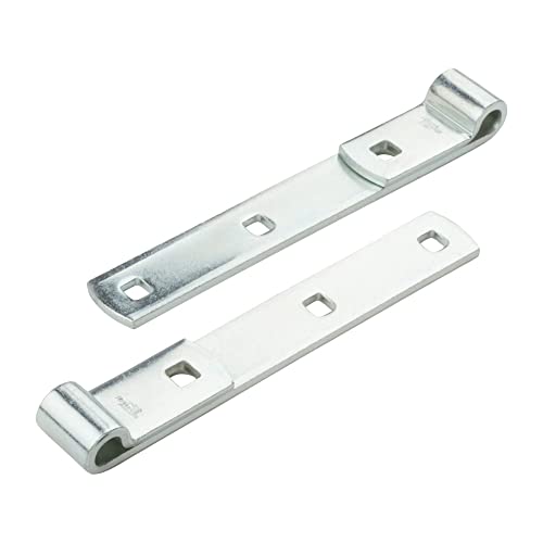 National Hardware Screw Hooks Strap Hinges, 8", Steel, 2-Pack, Zinc Plated | Screw Hooks Drive Into Posts for Adjustable Alignment on Gates, Barn Doors and Sheds; Indoor or Outdoor - size: 8 Inch