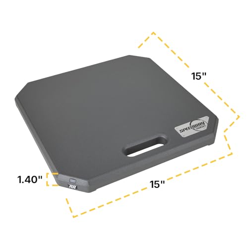 Sportsman Wireless Race Car Scales and Storage Case, 7000lb Aluminum Pads | 0.5% accuracy, chassis setup data, cross weight, bite balance, front to rear distribution, total vehicle weight readings