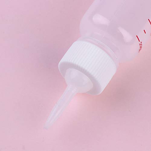 POPETPOP Pet Nursing Bottle Kit 6-Piece 50ml/1.7oz | Flexible nipples, Newborn puppies kittens and rabbits, Flexible material