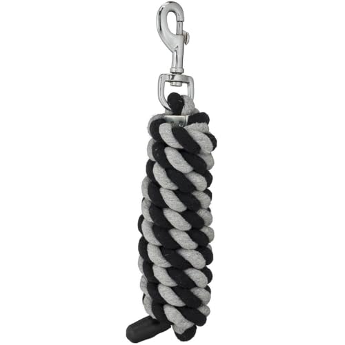 Tough 1 Cotton Leads with Bolt Snaps - color: Black/Grey