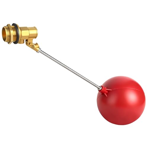 Stainless Steel Float Valve for Water Tank, Automatic Water Level Control Valve with Adjustable Rod, 1/2" & 3/4" NPT Fill Valve for Livestock Water Trough, Farm and Storage Tanks - size: 20m'm/0.78inch