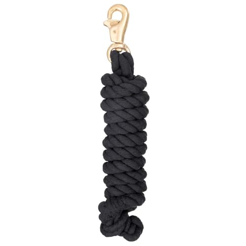 Tough 1 Braided Cotton Lead with Trigger Bull Snap - color: Black