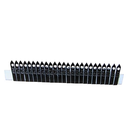 Zip Wing Bands Numbered - NOT Stamped Aluminum Chicken Pheasant Poultry Duck Wing Identification Tags (100, Black) - color: Black