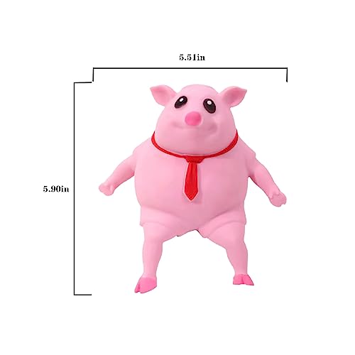 Squishy Pig Toys - Pink Pig Squishy Toy for Kids Adults, Novelty Pig Squeeze Toys, Funny Tiktok Pig Sensory Stress Toy for Decompress and Anxiety Relief Women Men Kids (Small) - style: Small