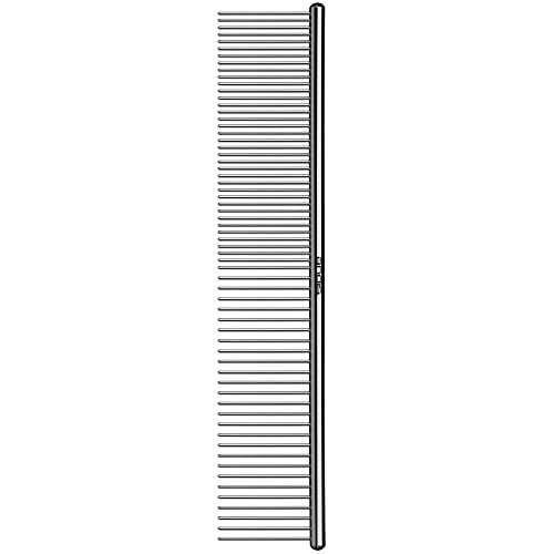 Andis 65730 Stainless-Steel Comb for Knots, Mats & Loose Hair Removal - Effective Dematting Tool, Comfortable, Lightweight, Portable & Safe for Dogs, Cats & Pets – Silver, 7-1/2-Inch - size: 7 1/2 Inch