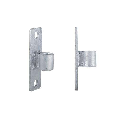 Gate Hinge Wall Mount Gate Hinge for 5/8'' Pin Chain Link Fence Post Hinge (2 Pcs) - size: 2 Pcs