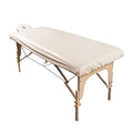 ForPro Professional Collection Waterproof Massage Table Cover, Protective Spa Treatment Sheet Set for Massage Tables, Machine Washable, includes Massage Fitted Sheet and Face Rest Cover, Natural | for Massage & Treatment Tables, Disposable Table Sheets, S